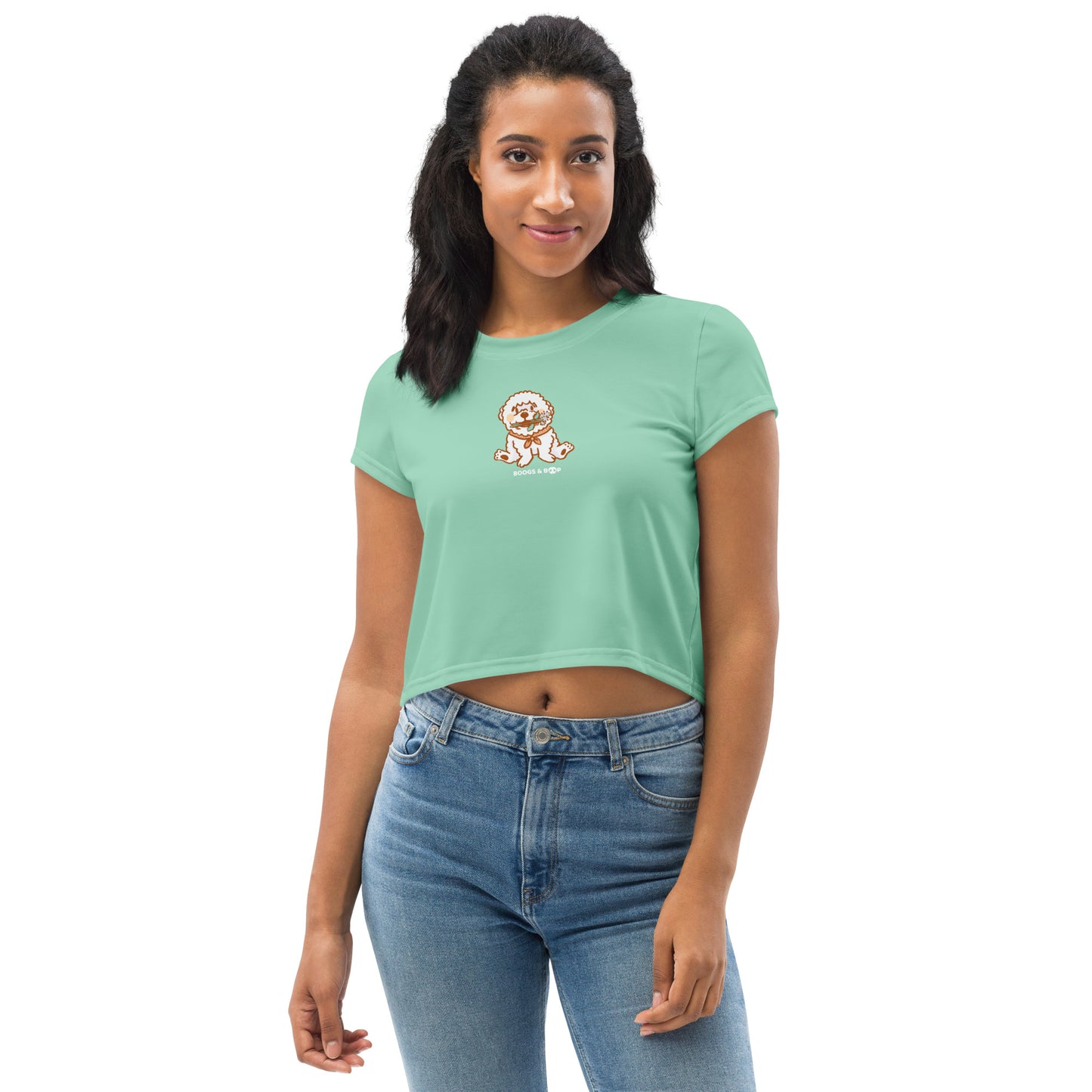 Beloved Breeds Bichon Mom Crop Top