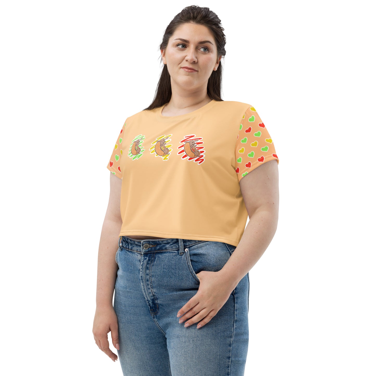Hot Dog Lover Dog Mom Crop Top - Condiments - Boogs & Boop