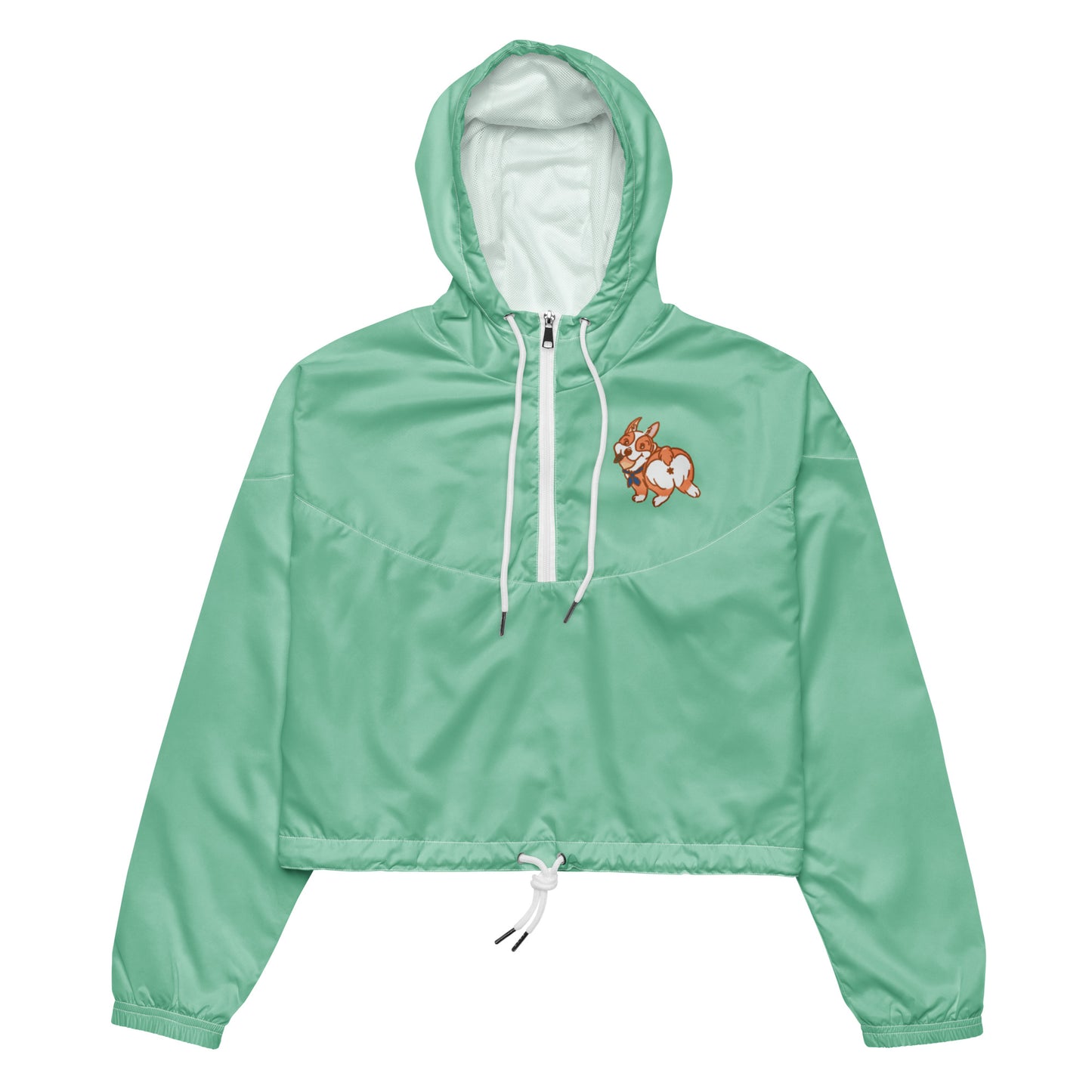 Beloved Breeds Corgi Mom Cropped Windbreaker Raincoat