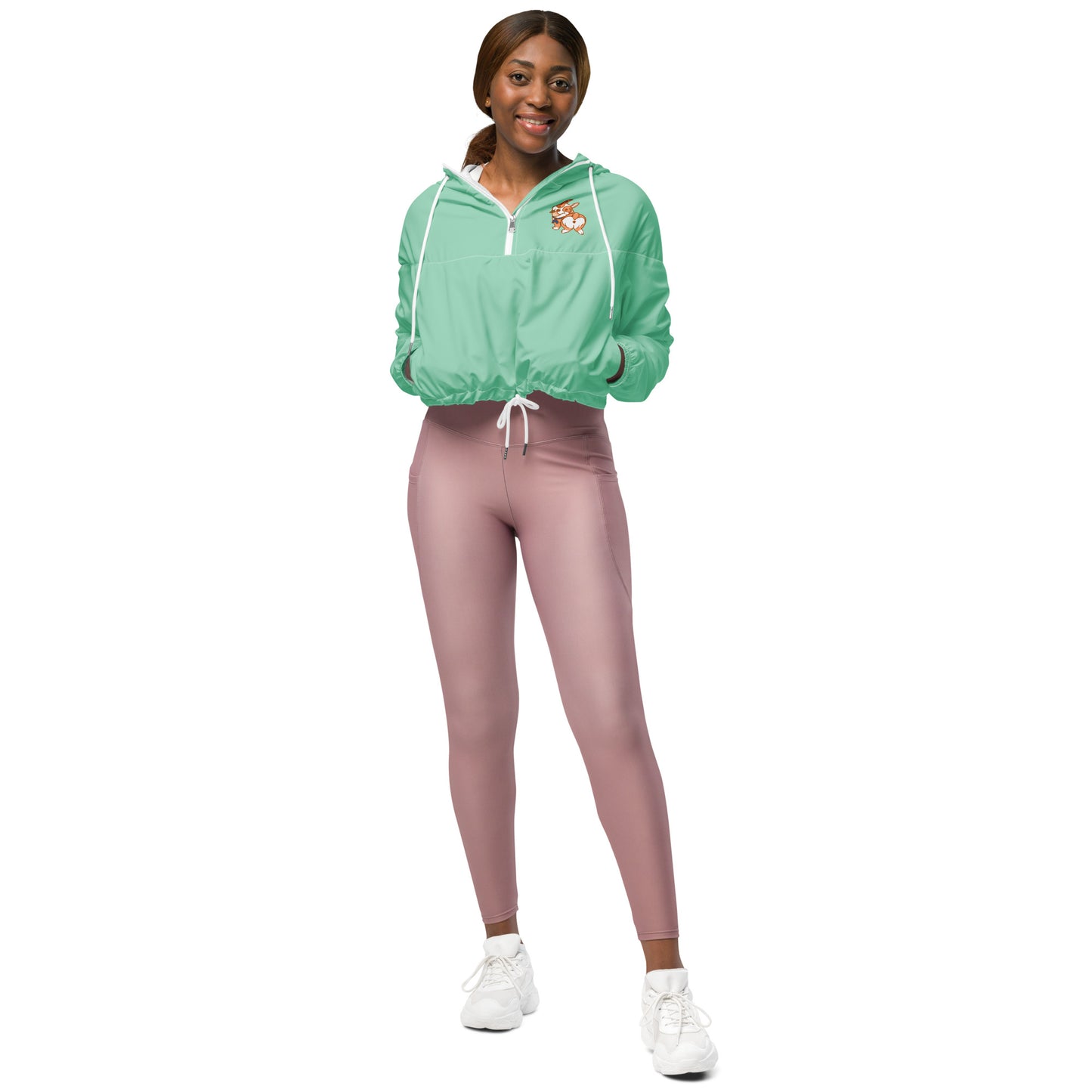 Beloved Breeds Corgi Mom Cropped Windbreaker Raincoat