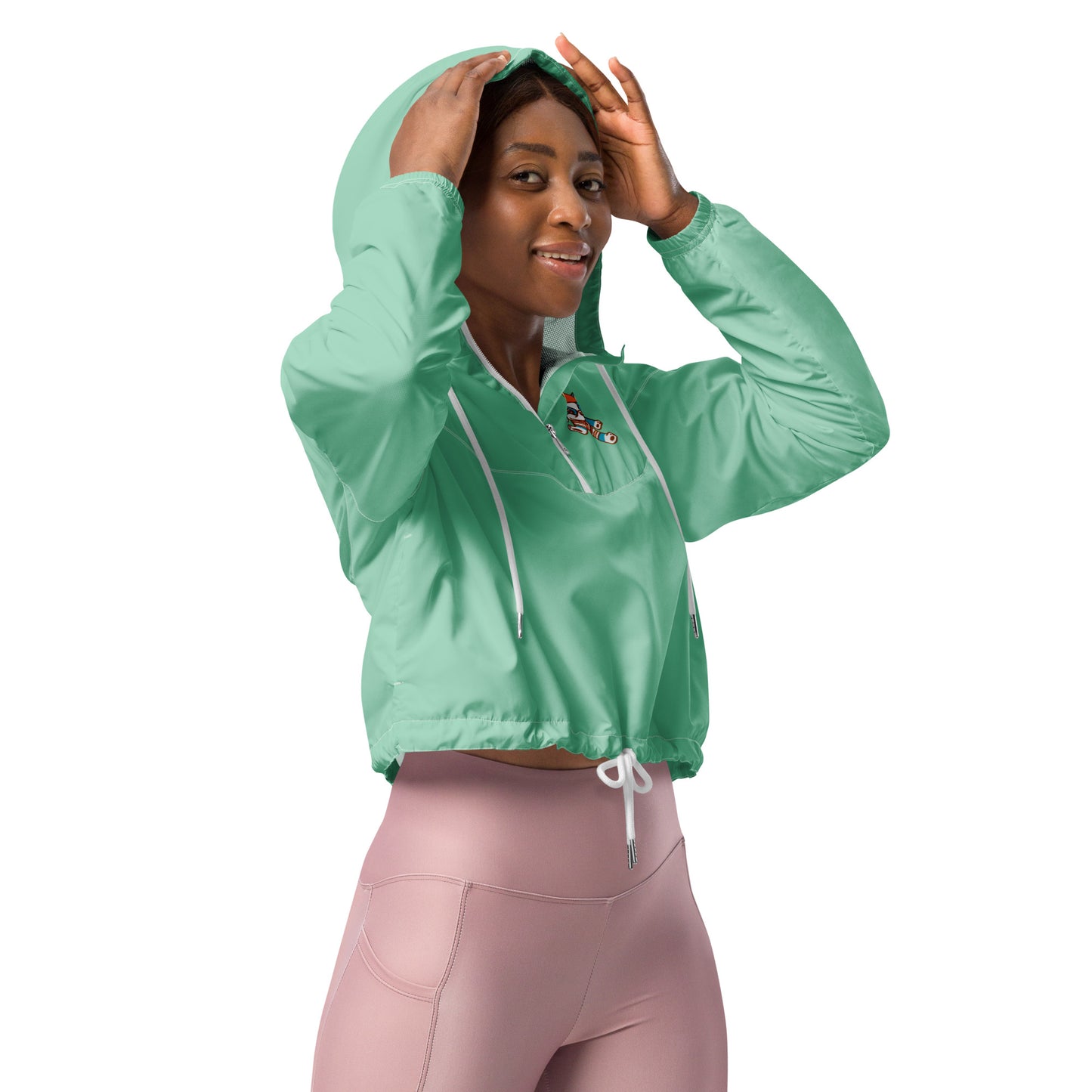 Beloved Breeds Frenchie Mom Cropped Windbreaker Raincoat