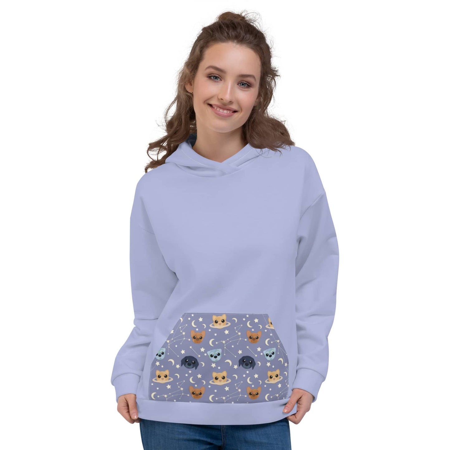 Shop Astro-Mutts Unisex Pullover Hoodie for dog moms by Boogs & Boop.