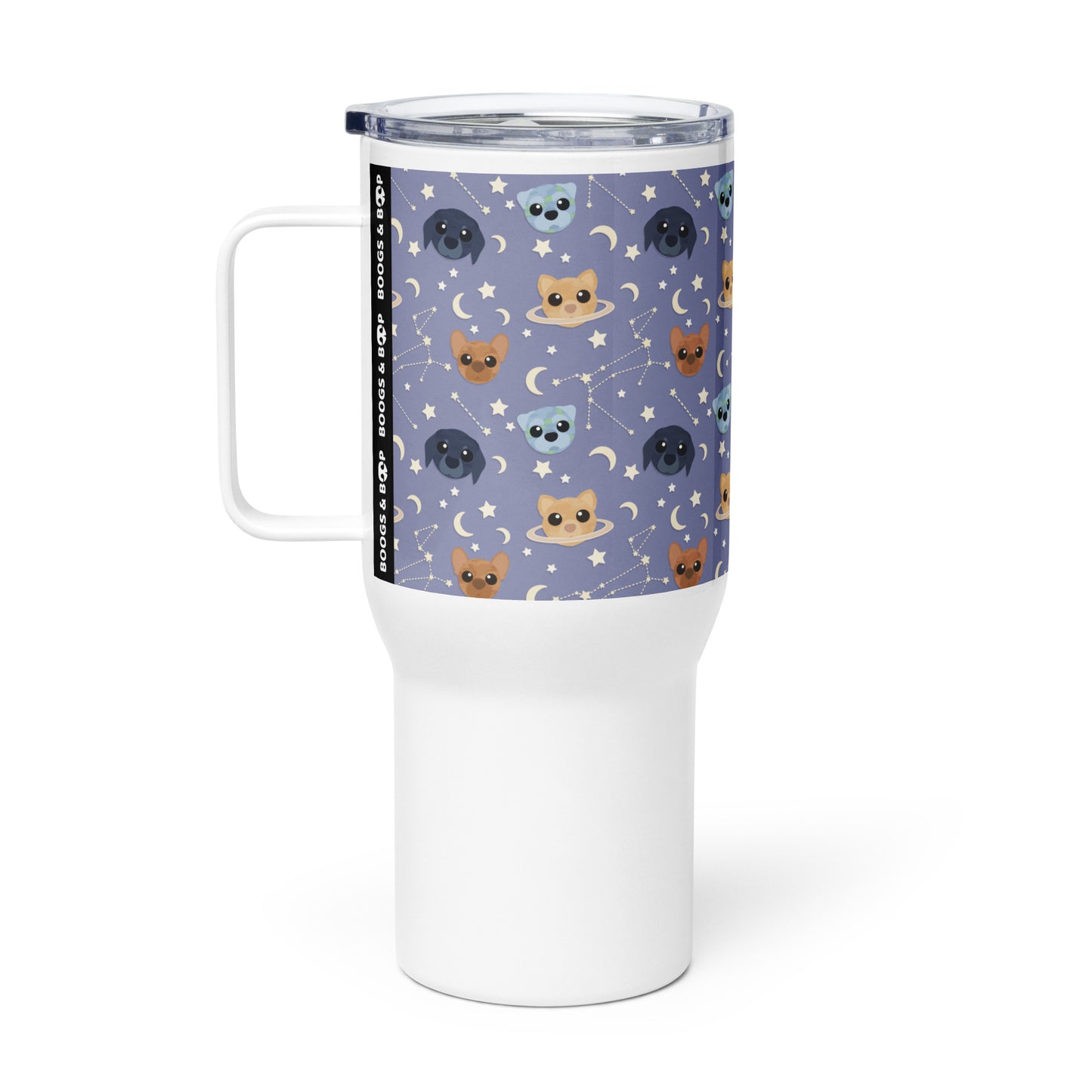 Astro-Mutts Travel Mug (25 oz) - Boogs & Boop