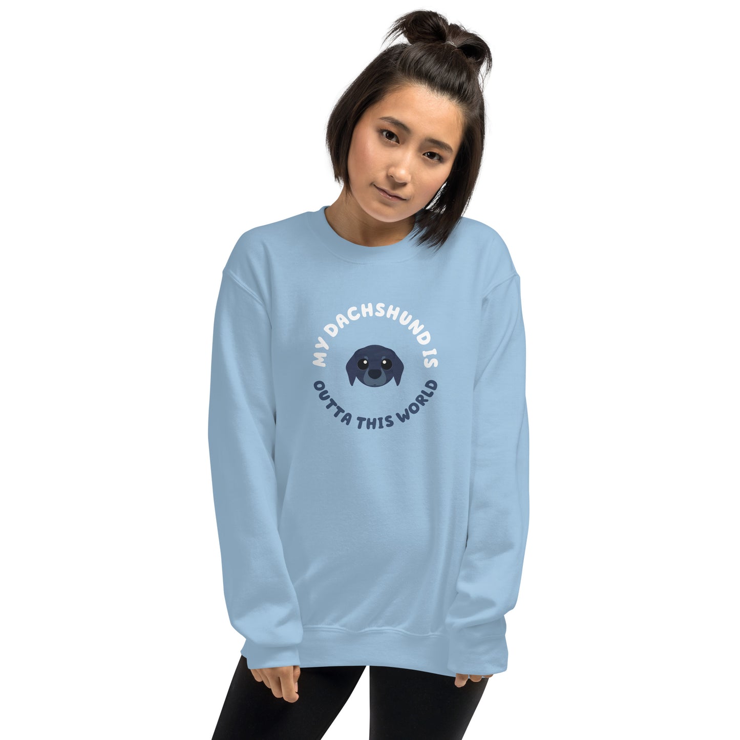 Astro-Mutts Outta This World Unisex Sweatshirt - Dachshund - Boogs & Boop