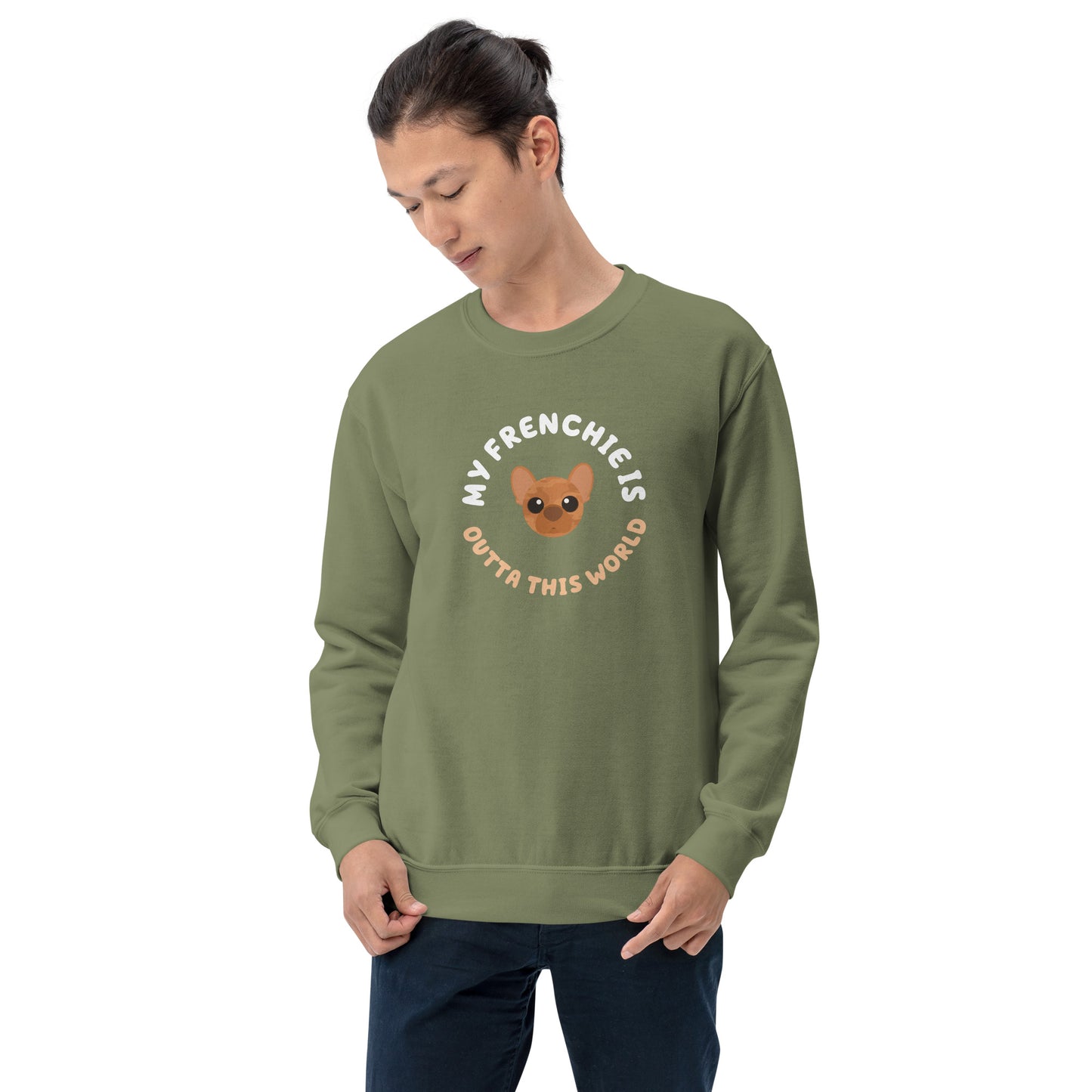 Astro-Mutts Outta This World Unisex Sweatshirt - Frenchie - Boogs & Boop