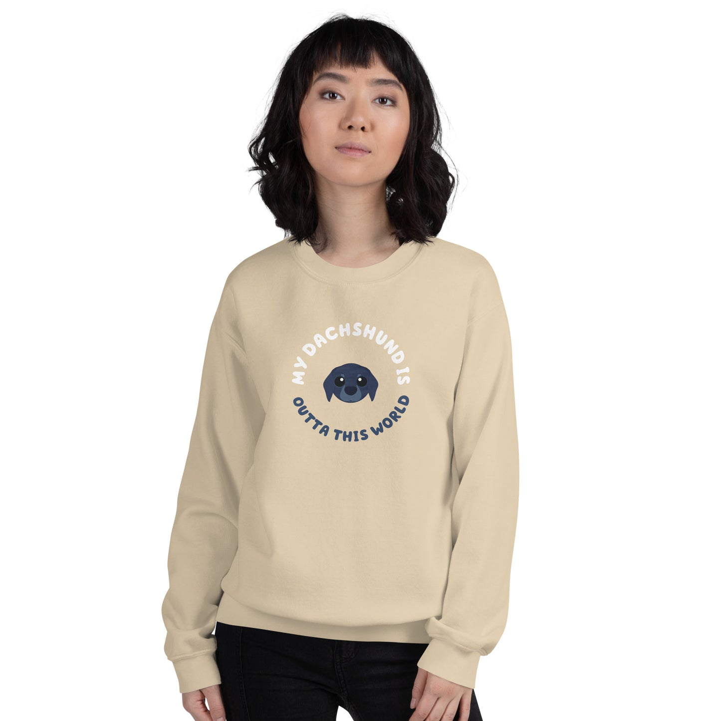 Astro-Mutts Outta This World Unisex Sweatshirt - Dachshund - Boogs & Boop