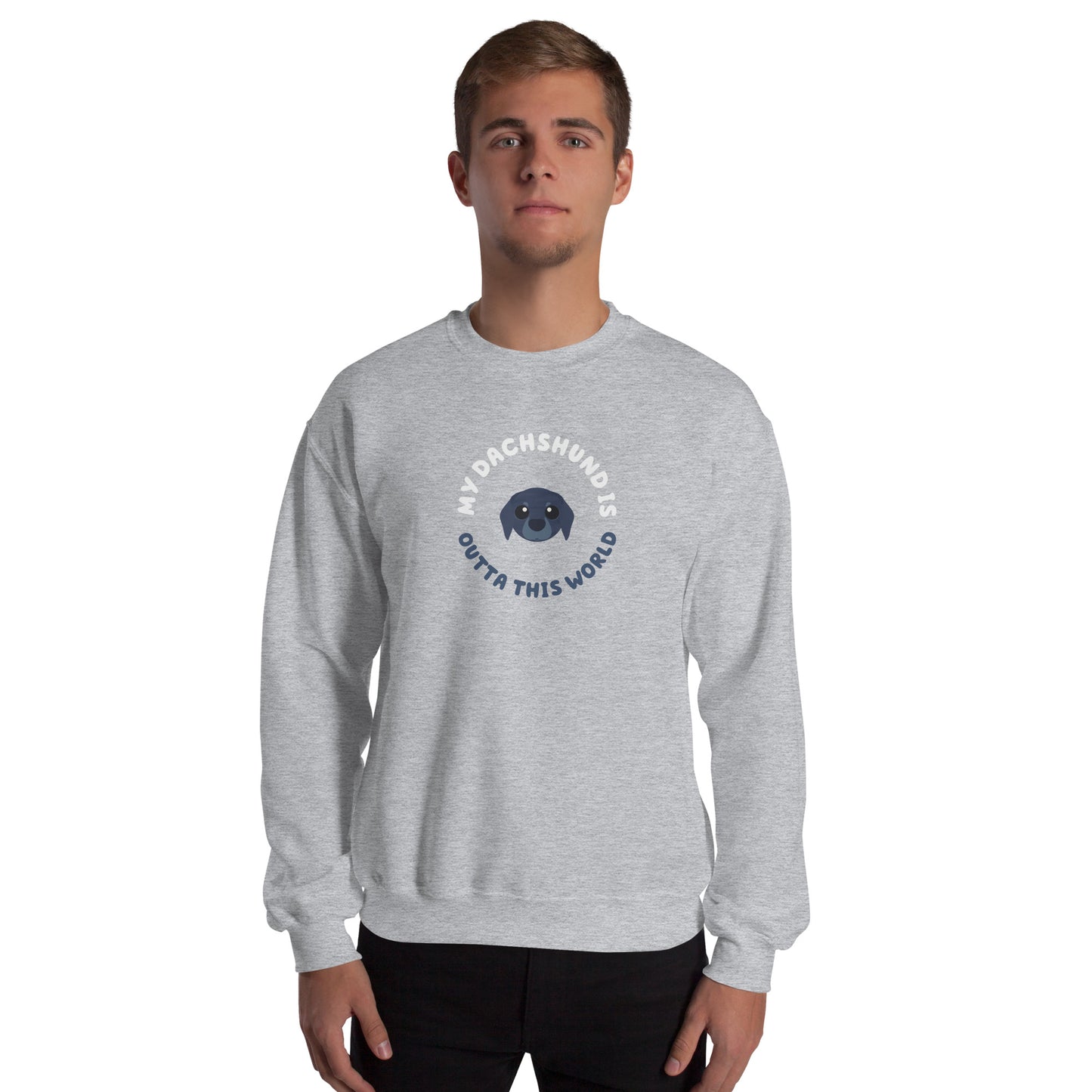 Astro-Mutts Outta This World Unisex Sweatshirt - Dachshund - Boogs & Boop