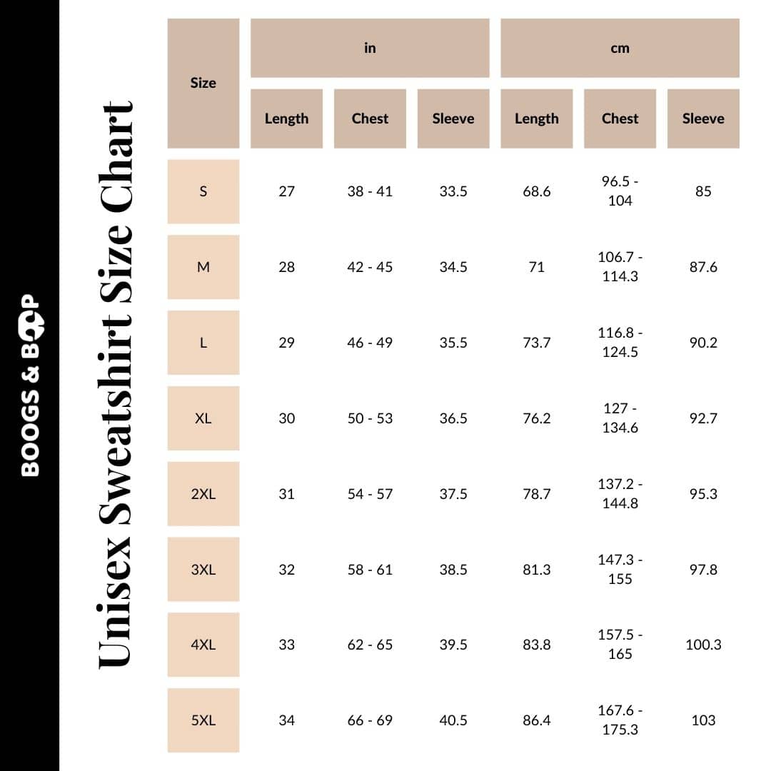 Astro-Mutts Outta This World Unisex Sweatshirt - Schnauzer Size Guide Chart by Boogs & Boop.