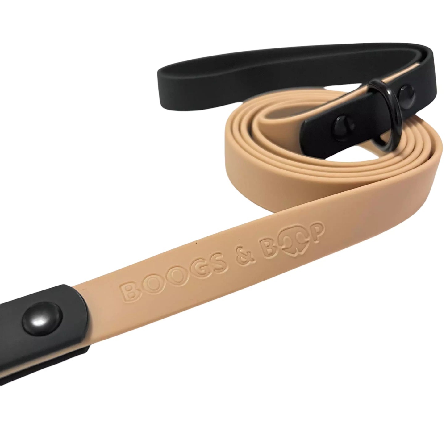 Shop Waterproof BioThane Dog Leash - Onyx Black by Boogs & Boop.