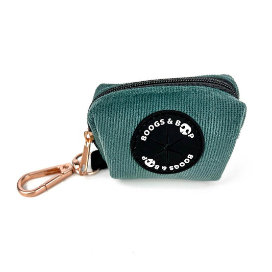 Shop Stylish and Handy Corduroy Waste Bag Dispenser Moss by Boogs & Boop