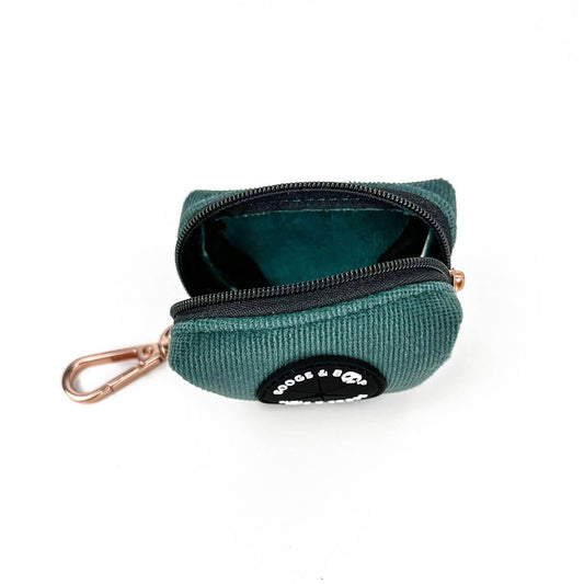Shop Stylish and Handy Corduroy Waste Bag Dispenser Moss by Boogs & Boop