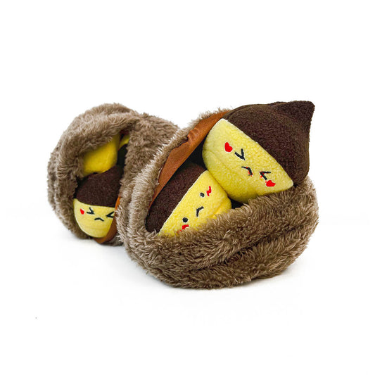 Simulation Hide and Seek Chestnut Plush Toy