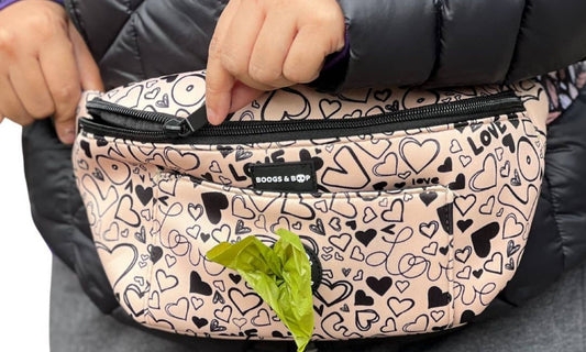Ways to Wear a Boogs & Boop Fanny Pack When Walking Your Dog
