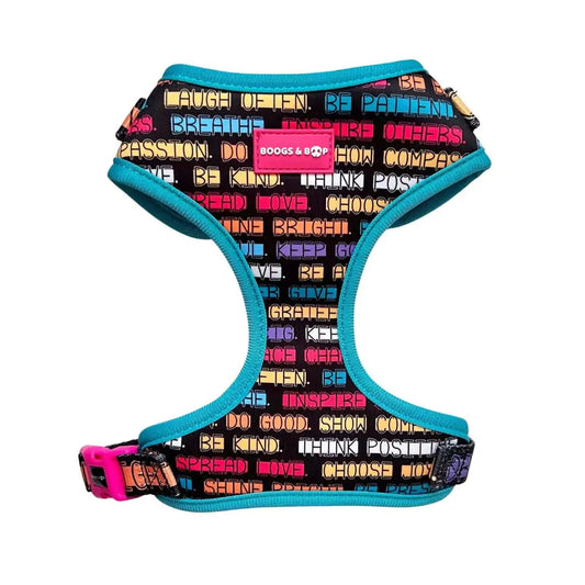 Shop Adjustable Pawsitive Affirmations Dog Harness by Boogs & Boop.
