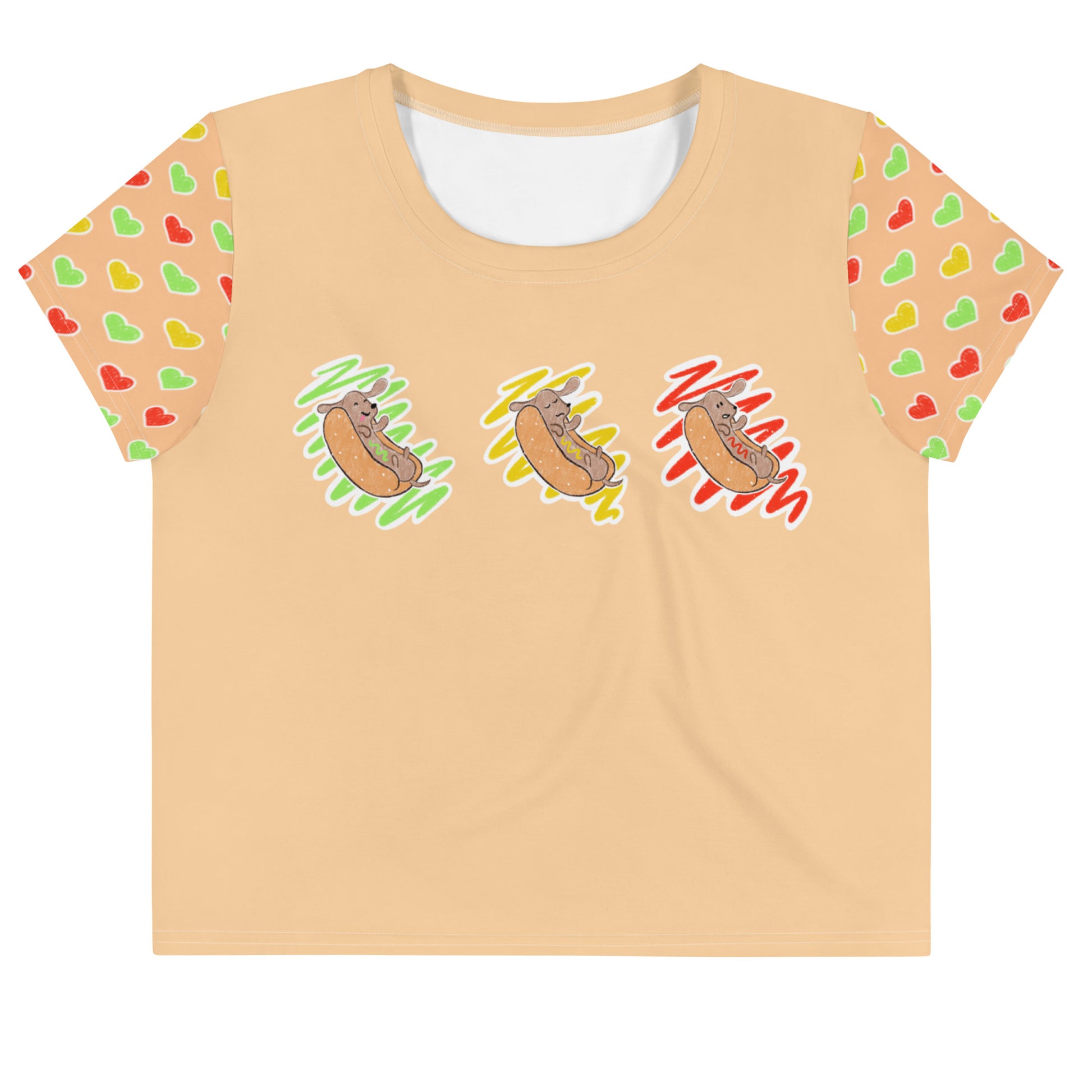 Hot Dog Lover Dog Mom Crop Top - Condiments - Boogs & Boop