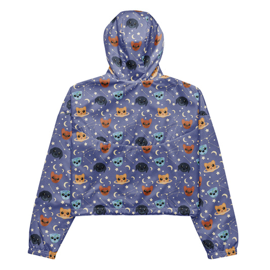 Astro-Mutts Dog Mom Cropped Windbreaker Raincoat - Boogs & Boop