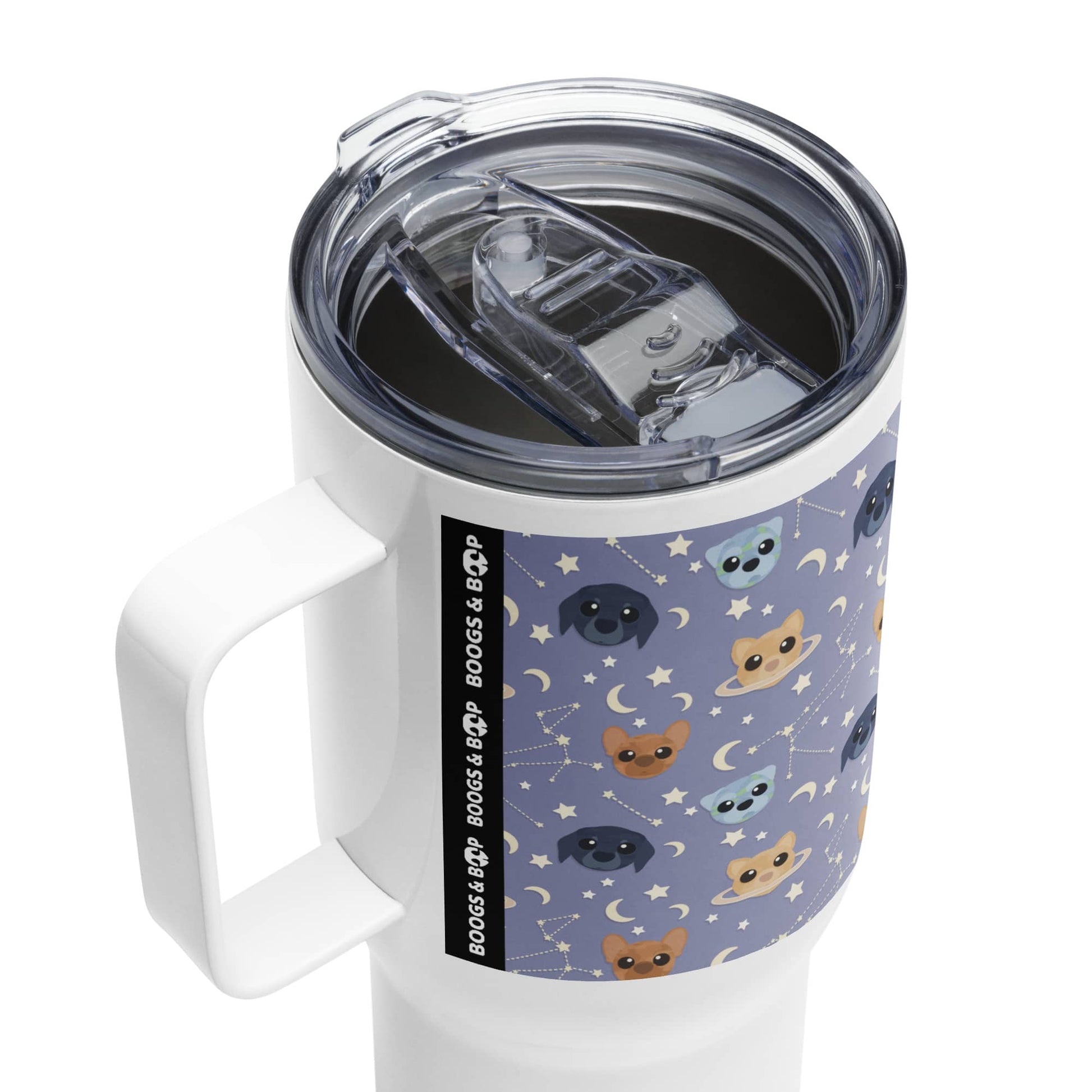 Shop Astro-Mutts Travel Mug with lid by Boogs & Boop.