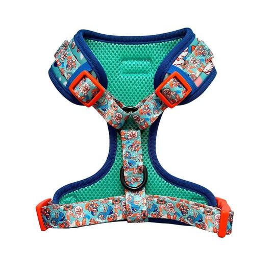 Shop Adjustable Beloved Breeds Print Dog Harness by Boogs & Boop.