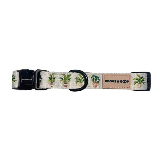Shop Adjustable Boho Botanical Dog Collar by Boogs & Boop.