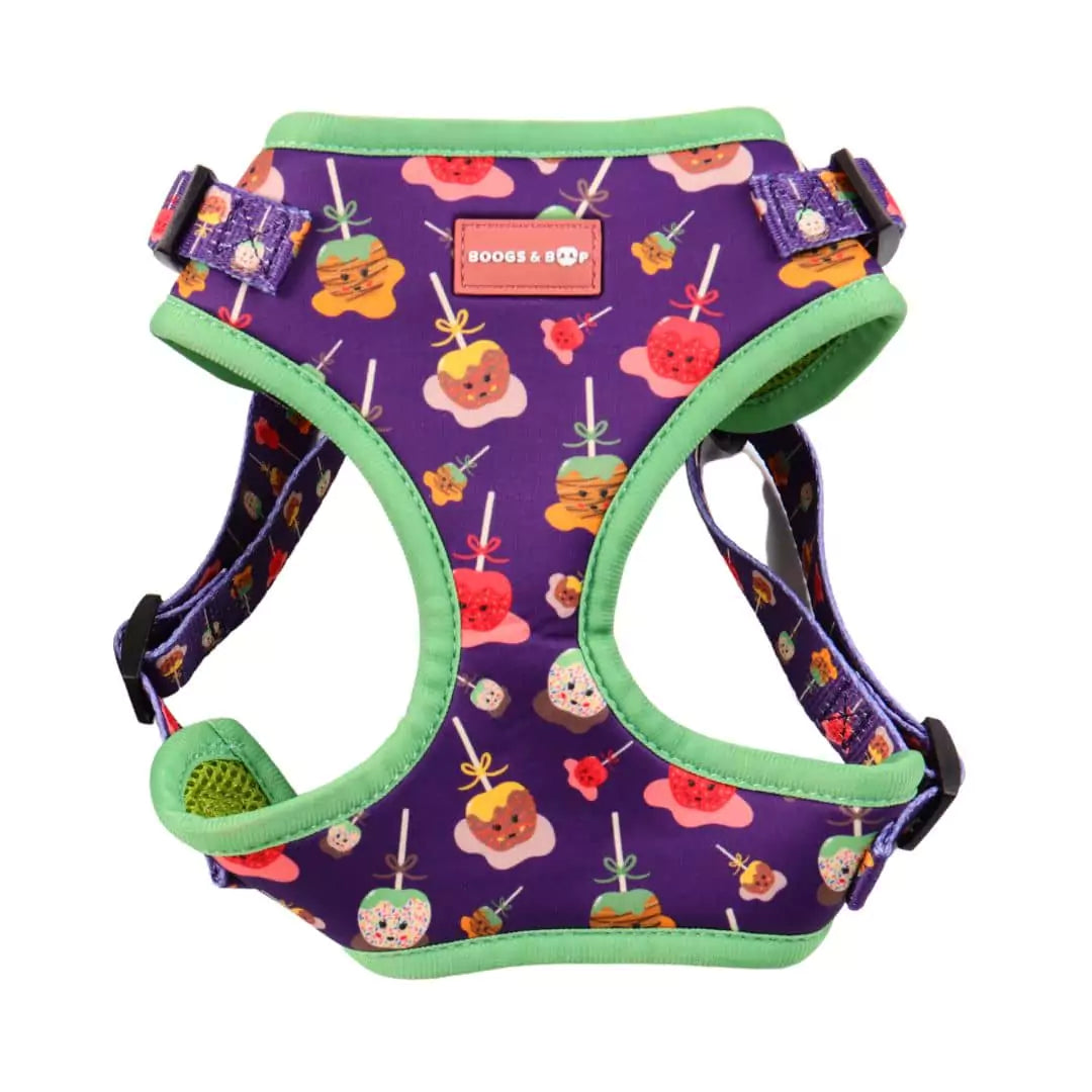 Shop Step-in Caramel Apple Print Dog Harness by Boogs & Boop.