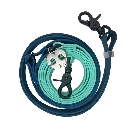 Shop 4-In-1 Hands-Free Waterproof Dog Leash - Nautical Blue by Boogs & Boop.