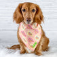 Dachshund Wearing Hot Dog Lover Tie-on Bandana by Boogs & Boop.