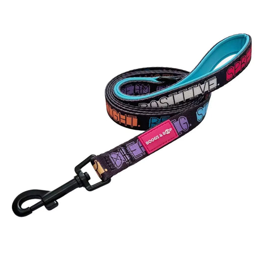 Shop Pawsitive Affirmations Print Dog Leash by Boogs & Boop.