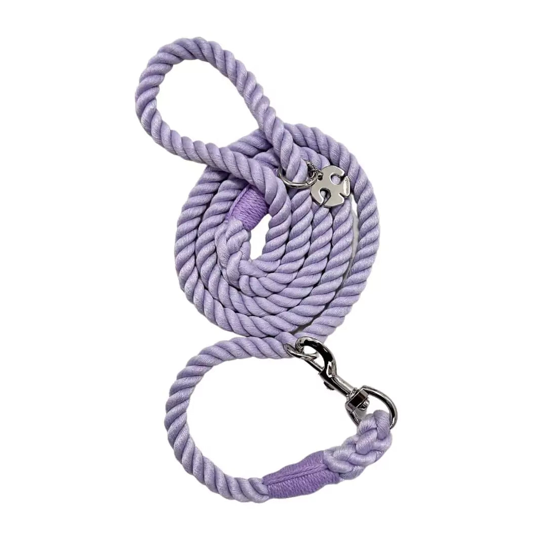 Shop Rope Dog Leash Collar Combo - Lavender Purple by Boogs & Boop.