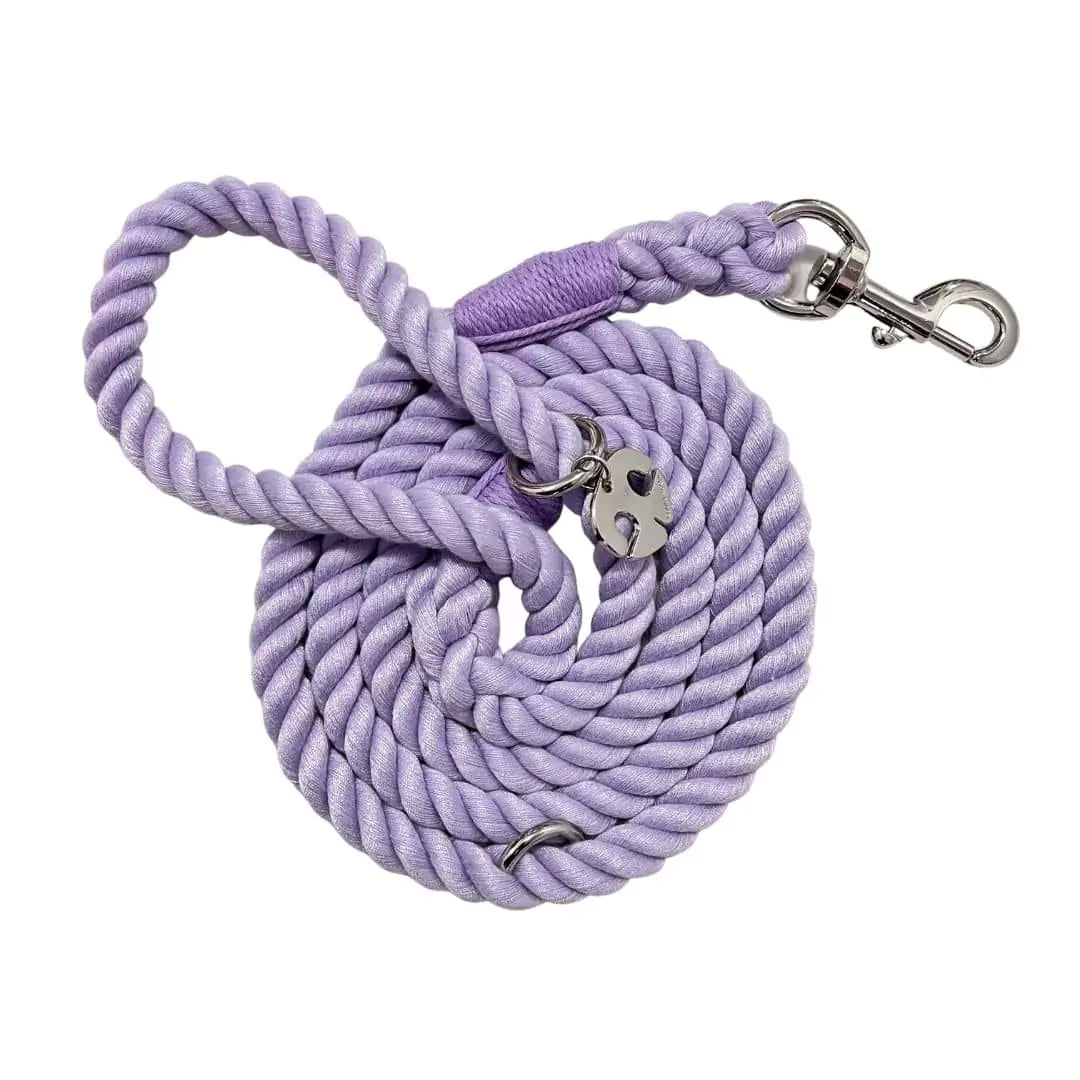 Shop Rope Dog Leash - Lavender Purple by Boogs & Boop.