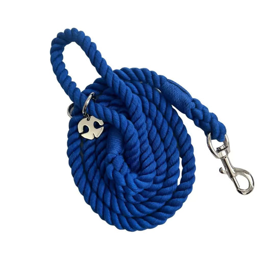 Shop Rope Dog Leash - Sapphire Blue by Boogs & Boop.