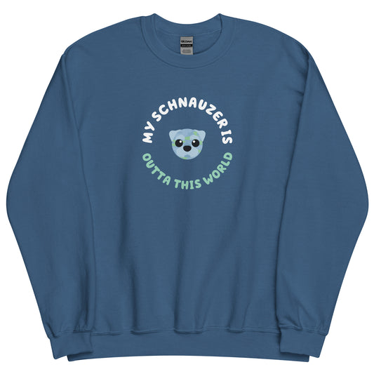 Astro-Mutts Outta This World Unisex Sweatshirt - Schnauzer - Boogs & Boop