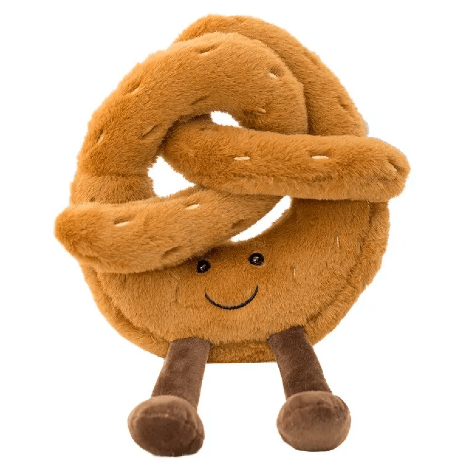 Furry Pretzel Squeaky Dog Toy by Boogs & Boop