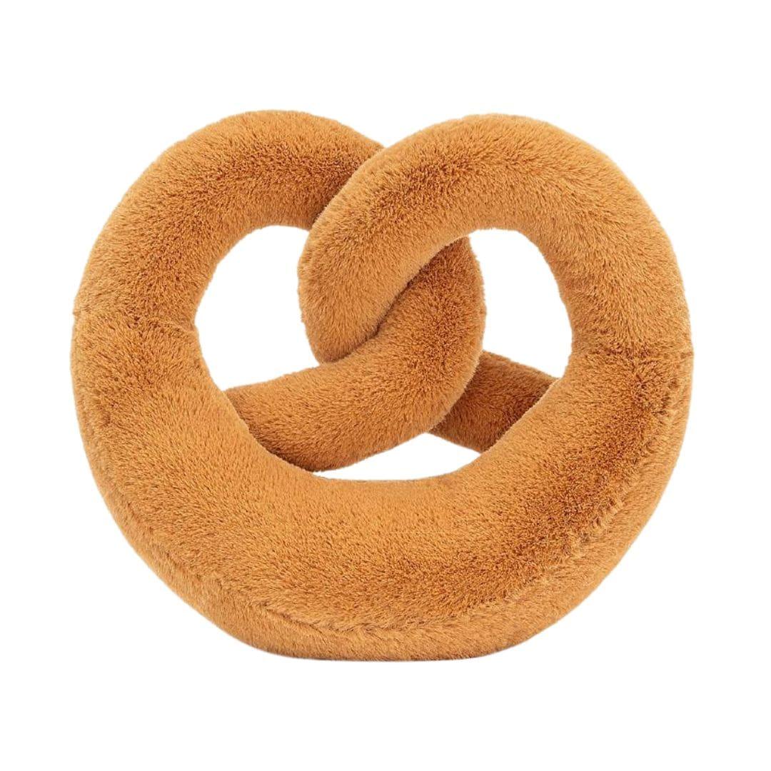 Plush Pretzel Squeaky Dog Toy by Boogs & Boop