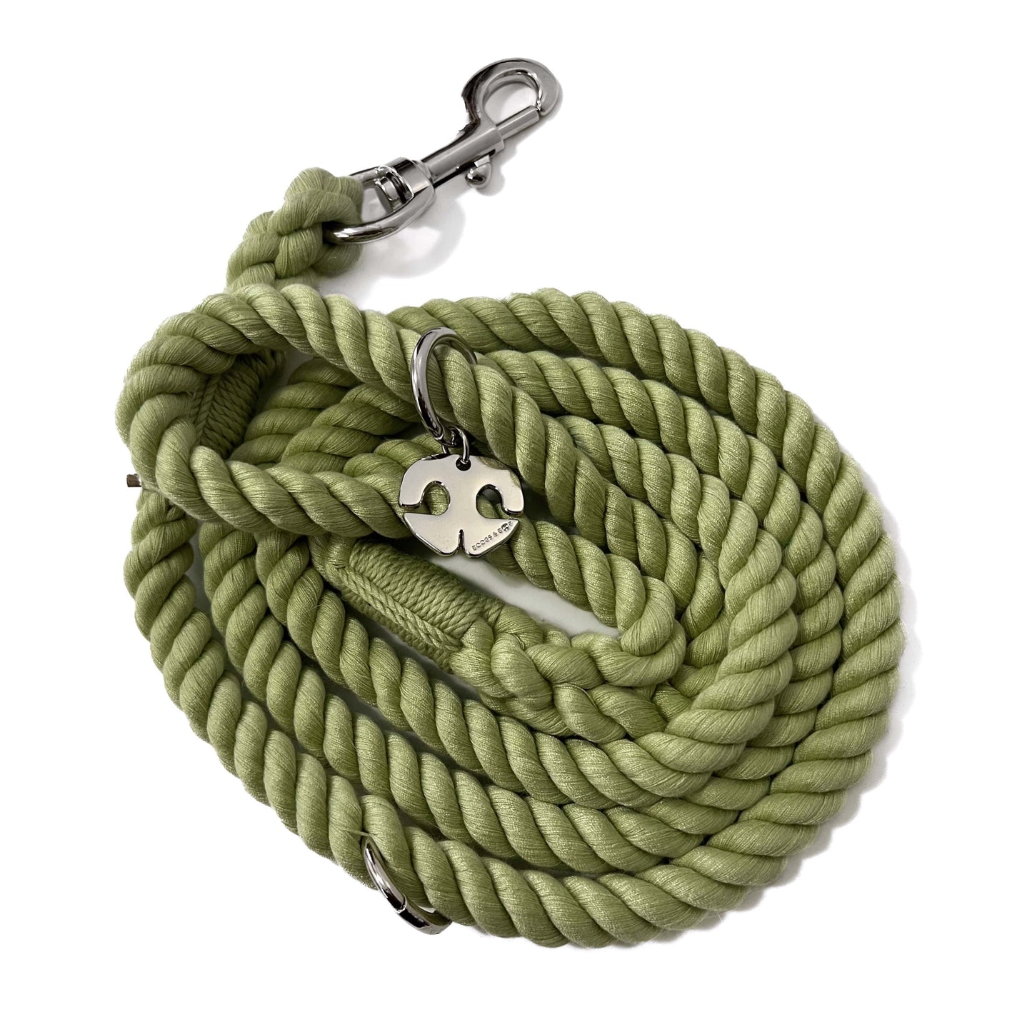 Rope Dog Leash - Sage Green | Boogs & Boop