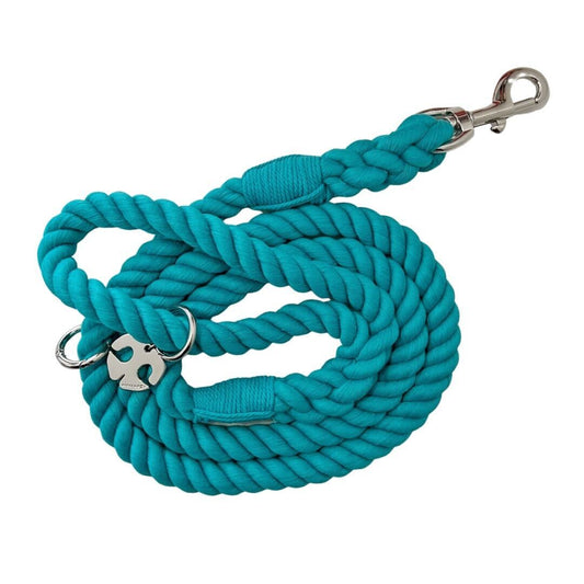 Shop Rope Leash - Turquoise by Boogs & Boop.