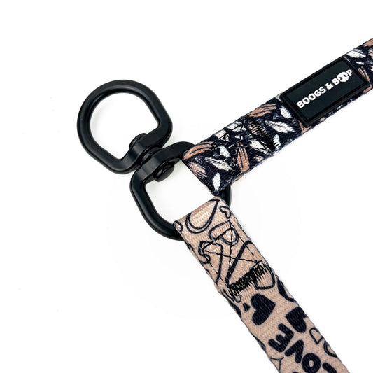 Shop Adjustable Signature Print No-tangle Double Leash Extender by Boogs & Boop
