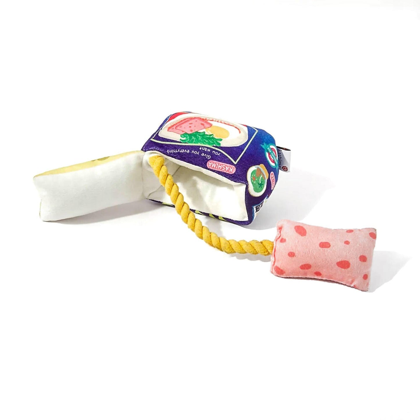 Shop Spam Can Dog Toy with Rope by Boogs & Boop