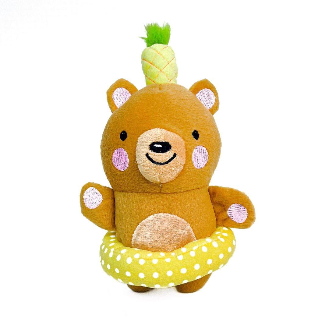 Shop Spring Break Teddy Bear Dog Toy with Squeaker by Boogs & Boop