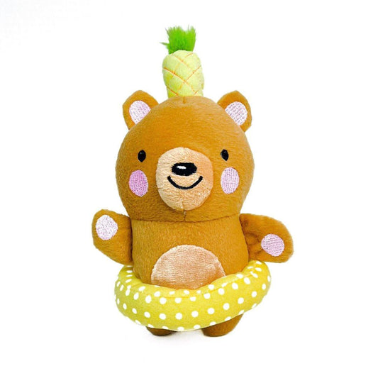 Shop Spring Break Teddy Bear Dog Toy with Squeaker by Boogs & Boop